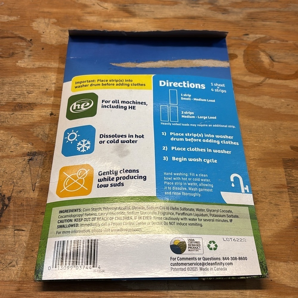 Breezeo laundry strips. About 40 left in the pack - Picture 3 of 4